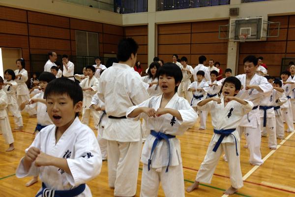 髪の伸びた光元初段に見られながら大きな気合い！